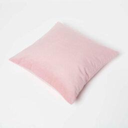 Homescapes Pink Velvet Cushion, 45 X 45 Cm - thumbnail 6