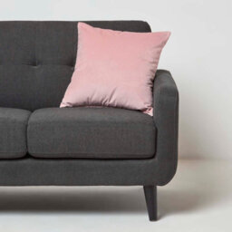 Homescapes Pink Velvet Cushion, 45 X 45 Cm - thumbnail 2