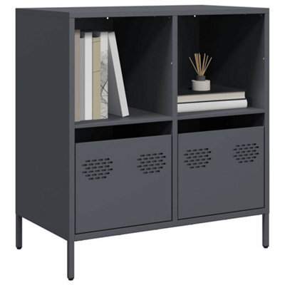 Berkfield Sideboard Anthracite 68X39X73.5 Cm Cold-Rolled Steel - image 1