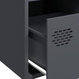 Berkfield Sideboard Anthracite 68X39X73.5 Cm Cold-Rolled Steel - thumbnail 9