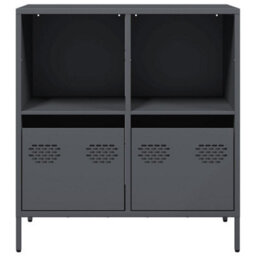 Berkfield Sideboard Anthracite 68X39X73.5 Cm Cold-Rolled Steel - thumbnail 4