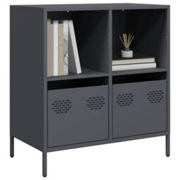Berkfield Sideboard Anthracite 68X39X73.5 Cm Cold-Rolled Steel