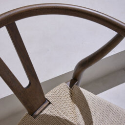 Sweeek - Pair Of Wooden Chair With Rope Seat Brown 54.5X53X76 Cm - Cecile - thumbnail 7