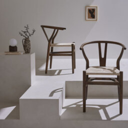 Sweeek - Pair Of Wooden Chair With Rope Seat Brown 54.5X53X76 Cm - Cecile - thumbnail 5