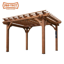 Backyard Discovery Cedar Wood Trellis Roof Outdoor Patio Pergola 3.7M X 3.1M (12Ft X 10Ft) - thumbnail 5