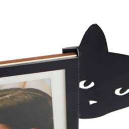 Balvi Black Photo Frame Novelty Metal Cat Single Picture Display - thumbnail 3