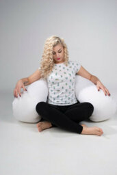 ARLinens 12Ft U Shape Pillow Full Body Support Multi Purpose Use Maternity Pregnency Orthopeadic Big U Pillow - thumbnail 3