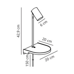 Nordlux Cody Metal Wall Light  Black,plug In Or Mains - thumbnail 6