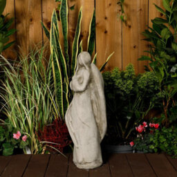 Ethereal Stone Guardian Angel Statue - thumbnail 4