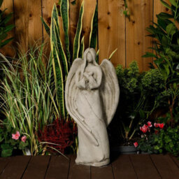 Ethereal Stone Guardian Angel Statue - thumbnail 1