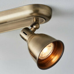 Led Tilting Ceiling Spotlight Antique Brass 4 Bulb Bar Kitchen Island Downlight - thumbnail 4