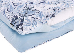 Beliani Duvet Cover Set Ballard Sateen Cotton 135 X 200 Cm Blue - thumbnail 7