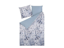 Beliani Duvet Cover Set Ballard Sateen Cotton 135 X 200 Cm Blue - thumbnail 5