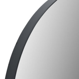 Pacific Lifestyle Oval Wall Mirror Black Metal Slim Frame 60X90Cm Contemporary - thumbnail 8