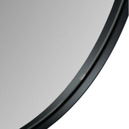 Pacific Lifestyle Oval Wall Mirror Black Metal Slim Frame 60X90Cm Contemporary - thumbnail 6