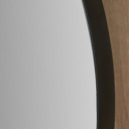 Pacific Lifestyle Oval Wall Mirror Black Metal Slim Frame 60X90Cm Contemporary - thumbnail 5