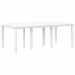 Berkfield Garden Dining Set 9 Pcs White Polt Rattan - thumbnail 5