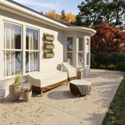 Protective Cover For Stackable Garden Chairs, Beige Light Brown, 119.4 X 91.4 71.1 Cm - thumbnail 6