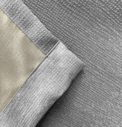 Enhanced Living Matrix Grey Silver 90 X 72 Inch (117X183Cm) Tape Top Thermal Noise Reducing Dim Out Curtains (Pair) - thumbnail 5