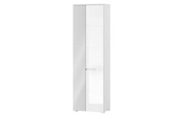 Amos Mann Furniture Cellini White Gloss Shallow Narrow Slim Hallway Bedroom Wardrobe - thumbnail 3