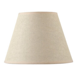 Happy Homewares Traditional Rattan Tweed Lamp Shade With Pale Pink Cotton Fabric Trims - thumbnail 4