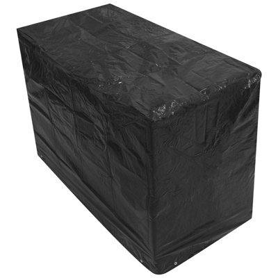 Woodside Black 2 Seater Outdoor Garden Bench Cover 1.34M X 0.7M X 0.99M - image 1
