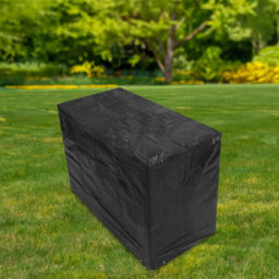 Woodside Black 2 Seater Outdoor Garden Bench Cover 1.34M X 0.7M X 0.99M - thumbnail 5