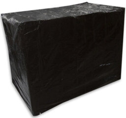 Woodside Black 2 Seater Outdoor Garden Bench Cover 1.34M X 0.7M X 0.99M - thumbnail 2