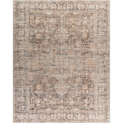 Livabliss Becki Owens Marlene-Vintage Brown Beige Traditional Vintage Boho Living Dining Bedroom Rug 157 X 213 Cm Easy Care, Non Shedding - image 1