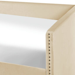 Beliani Trundle Bed Velvet Troyes 90 X 200 Cm (Eu Single) Beige - thumbnail 7