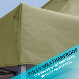 Dellonda Premium 2X2M Pop-Up Gazebo & Side Walls With Carry Bag, Stakes & Weight Bags - thumbnail 4