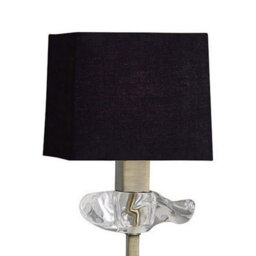 Luminosa Lighting Luminosa Akira Table Lamp 1 Light E14, Antique Brass With Black Shade - thumbnail 4