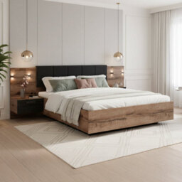 Heze Furniture Kassel Double Bed With Bedside Tables 140A - thumbnail 1