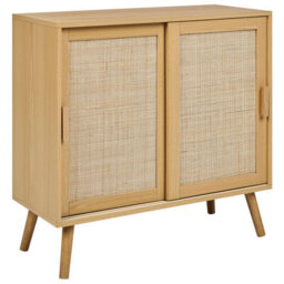 Beliani Boho Cabinet Hodgen Light Brown - thumbnail 1