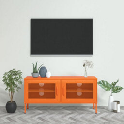 Vidaxl Tv Cabinet Orange 105X35X50 Cm Steel - thumbnail 2