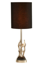 Orsina Antler & Marble Base Table Lamp, Christmas Theme Table Lamp For Study Table, Side Table, Black Table Lamp - thumbnail 2