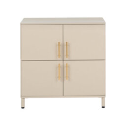 Beliani 4 Door Sideboard Ombura Metal Beige - thumbnail 5
