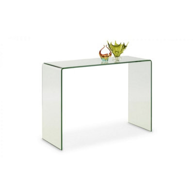 Ashfield Stylish Bent Glass Console Table