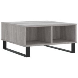 Berkfield Sturdy Coffee Table Grey Sonoma 60X60X30 Cm Engineered Wood - thumbnail 1