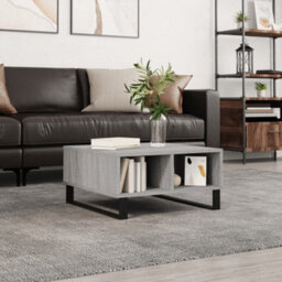 Berkfield Sturdy Coffee Table Grey Sonoma 60X60X30 Cm Engineered Wood - thumbnail 2