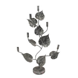Minster Candle Holder - Metal - L15 X W40 X H77 Cm - Gold - thumbnail 1