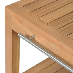 Berkfield Bathroom Vanity Cabinet Solid Teak With Riverstone Sink - thumbnail 7