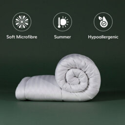 Opulent Home 4.5 Tog Summer Duvet - Hotel Quality Striped Microfibre Quilt, Lightweight & Breathable - thumbnail 4