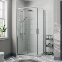 Affine 1200 X 800mm Right Hand Offset Quadrant Shower Enclosure Framed 8mm Safety Glass - thumbnail 1