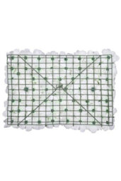 Neel Blue Artificial Flower Wall Backdrop Panel, 60Cm X 40Cm, With Green Leaves - thumbnail 3