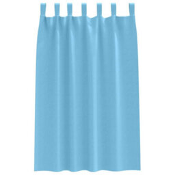 Berkfield Modern Curtains With Curtains 2 Pcs Light Blue Polyester - thumbnail 4