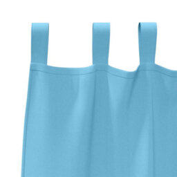 Berkfield Modern Curtains With Curtains 2 Pcs Light Blue Polyester - thumbnail 5
