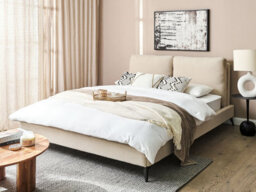Beliani Bed Boucle Melle 160 X 200 Cm (Eu King Size) Beige - thumbnail 2