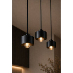 Luminosa Lighting Luminosa Simply Cluster Pendant Ceiling Light Black 3X E27 - thumbnail 3