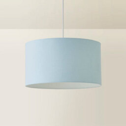 Valuelights Reni Duck Egg Blue Fabric Drum Ceiling Lamp Shade And Bulb (D)45Cm - thumbnail 6